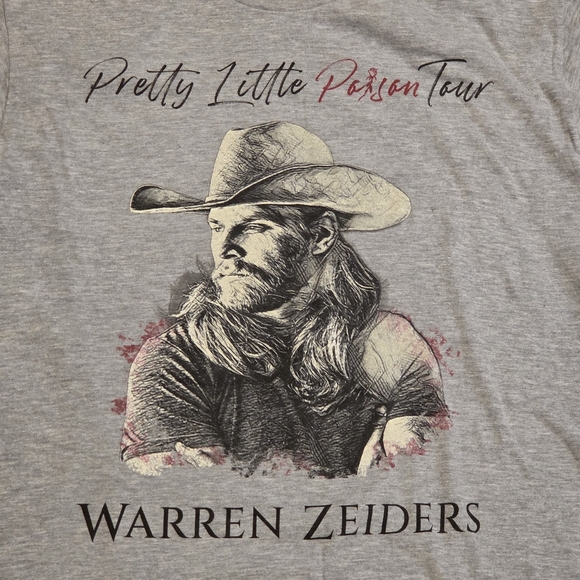 Tultex Other - Warren Zeiders Pretty Little Poison Tour T-shirt Size LARGE